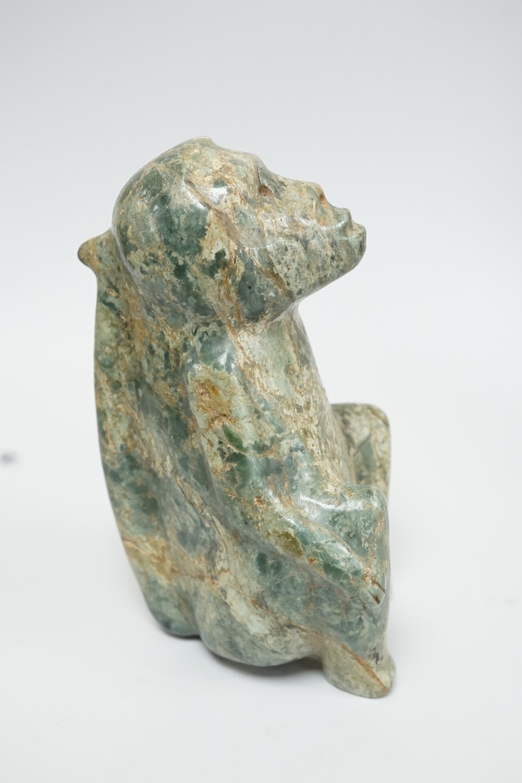 A collection of hardstone carvings, reclining figure 20cm